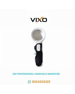 VIXO 10x Professional Handheld Magnifier Glass Lens with LED Lights