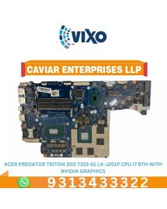 VIXO ACER PREDATOR TRITON 300 PT315-51 LA-J251P CPU I7-9TH GENERATION WITH NVIDIA GRAPHICS LAPTOP MOTHERBOARD