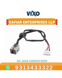 VIXO DC JACK LENOVO G570 G575 G450  G455 G460 G465  G470 G470AP G475 G560 G565 G580 G585  G770  G780  Y470  Y471A  Z560  Z565  U460  U460S with wire