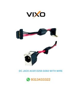 VIXO DC JACK ACER ASPIRE D255 D255E D260 532H NAV50 AO532H NAV70 PAV70 WITH WIRE