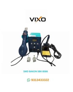 VIXO SMD BAKON SBK8586 Hot Air Gun 2 IN 1 Digital Rework Soldering Station SMD